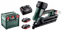 Akumulatorowa gwoździarka Metabo NFR 18 LTX 90 BL + metaBOX + 2 akumulatory