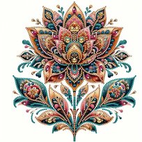 Haft Diamentowy Diamentowy Lotos 30x30 cm